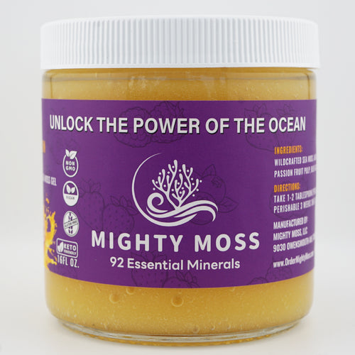 Mighty Moss passion-fruit sea-moss gel